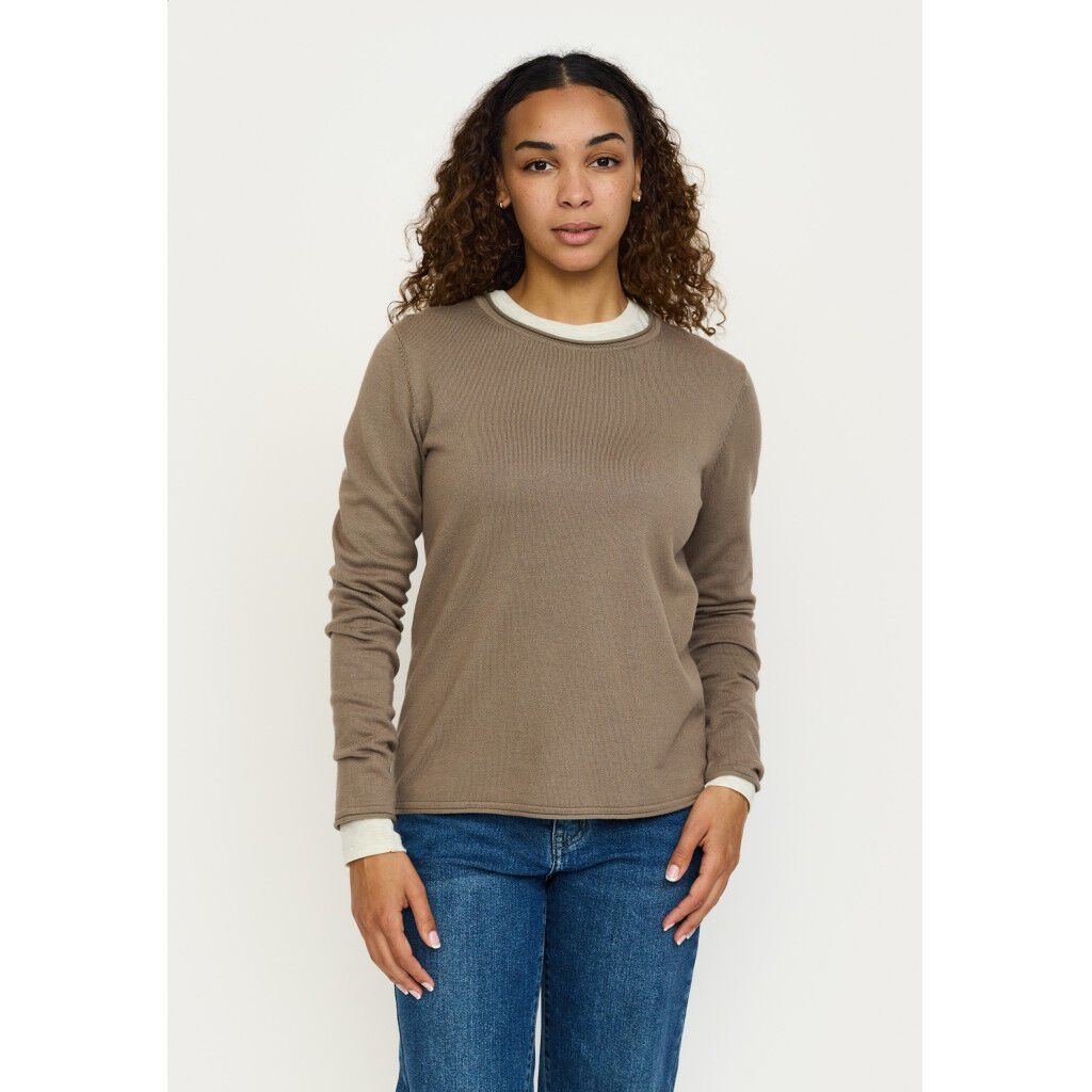 SRMarla O-neck Roll Edge Knit