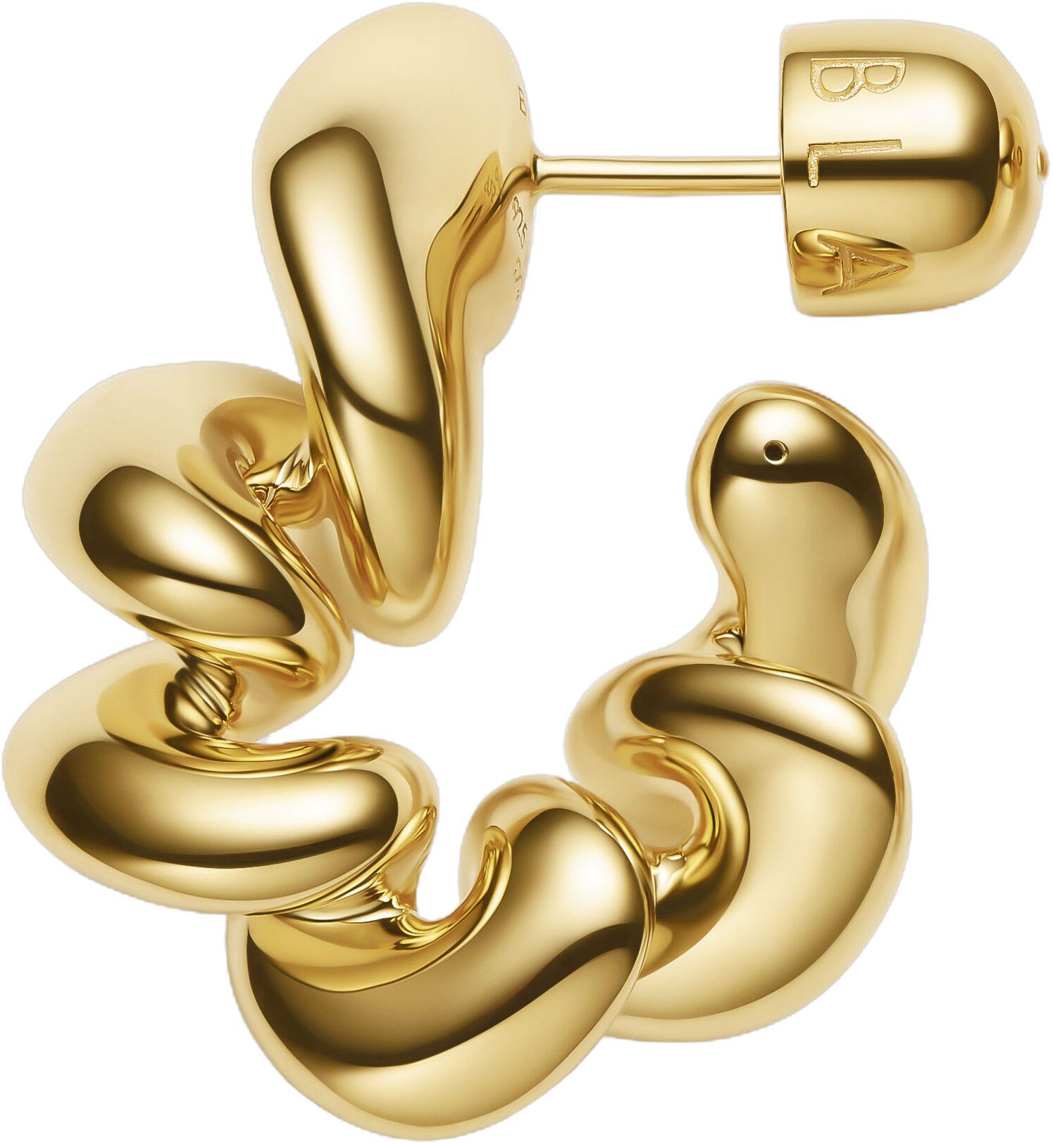 Coil Hoops Medium Gold - PAIR