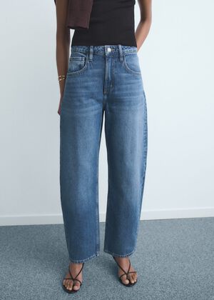 High-rise balloon jeans
