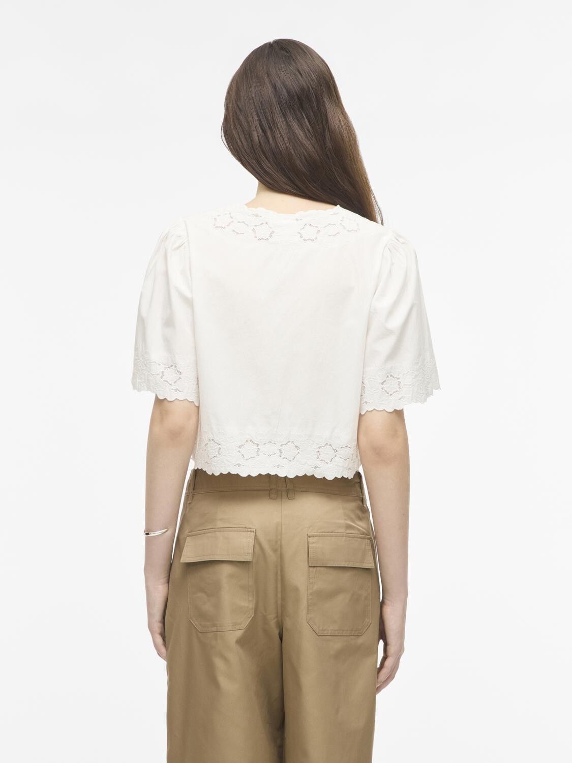 ROUAMORY 2/4 V-NECK TOP
