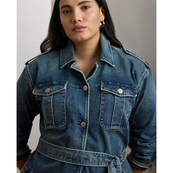 Belted Denim Field Jacket