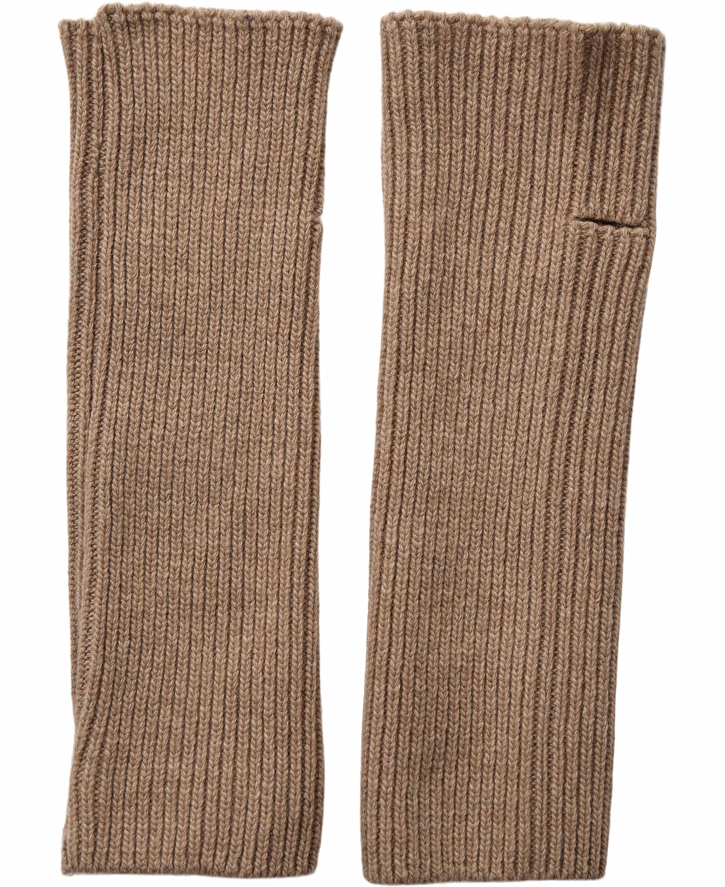 2717 Fingerless Glove Solid Beige