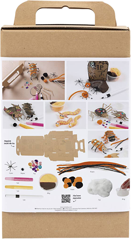 DIY Kit Dekoration, Insekter, orme og gravsten