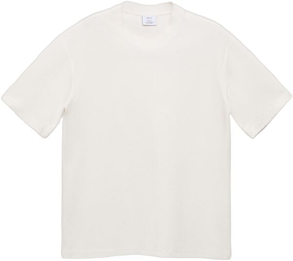 Regular-fit textured t-shirt
