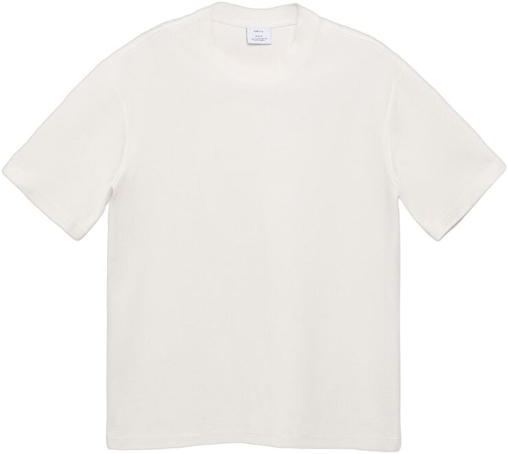 Regular-fit textured t-shirt