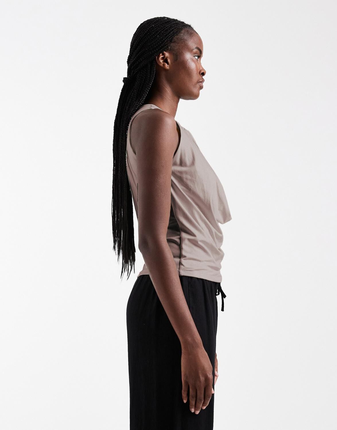 TSJANNA SLINKY COWL TOP JRS