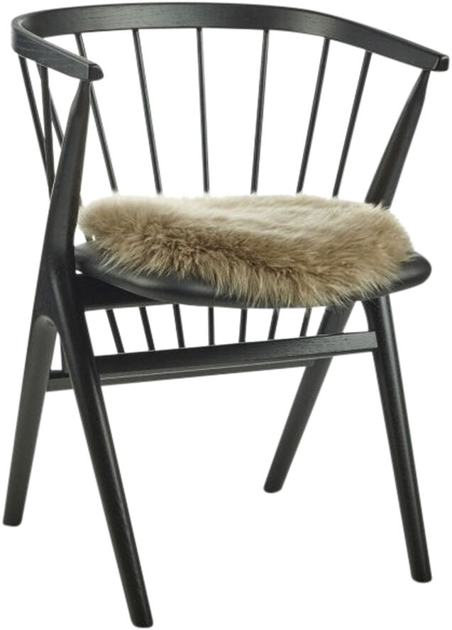 New Zealand Sheepskin, Seat Cover, Long-Wool, Round 34cm