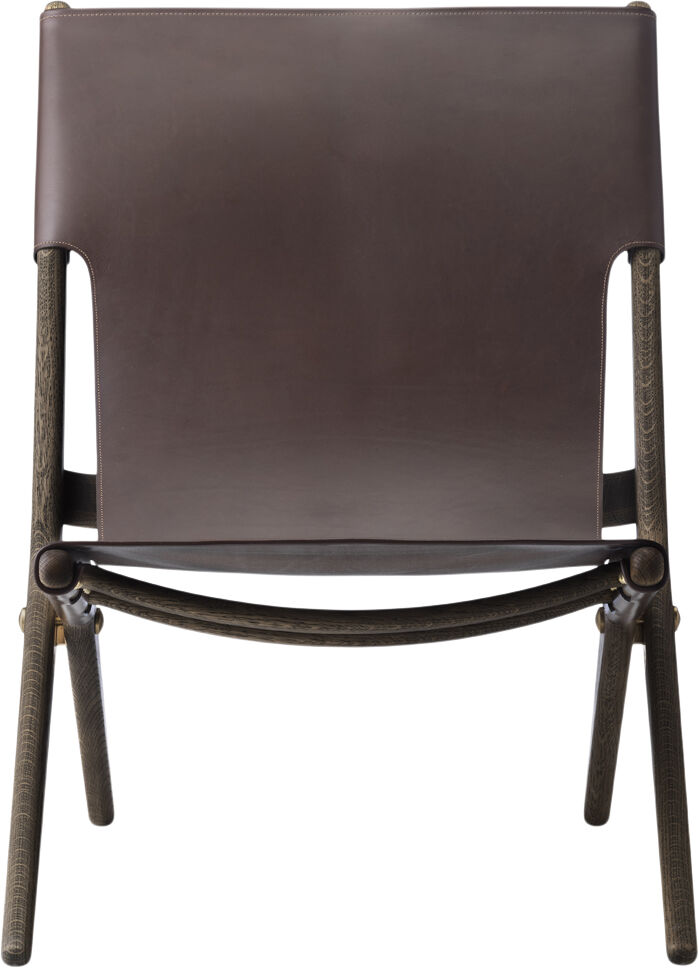 Saxe chair - Brunolieret eg / Brun l&aelig;der