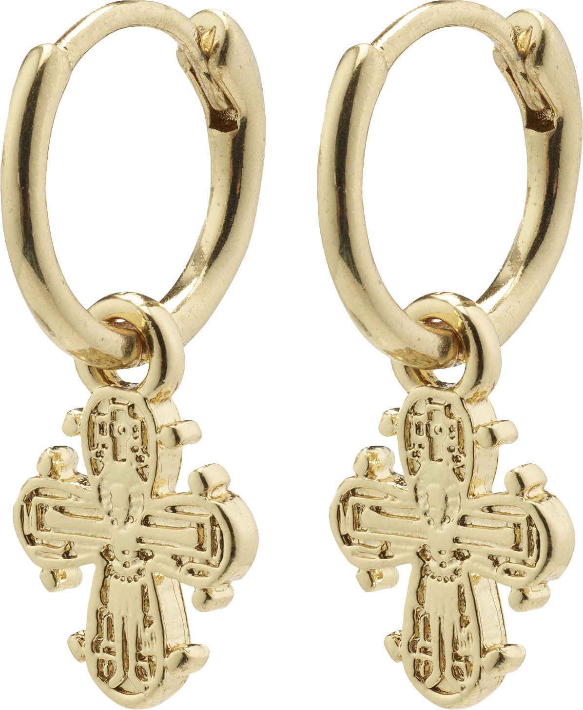 DAGMAR huggie hoop &oslash;reringe guldbelagt