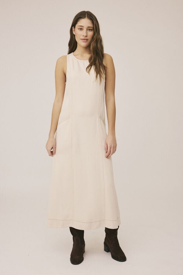 Gaba 3 Dress - 100% Tencel Lenzingtencel- Cream