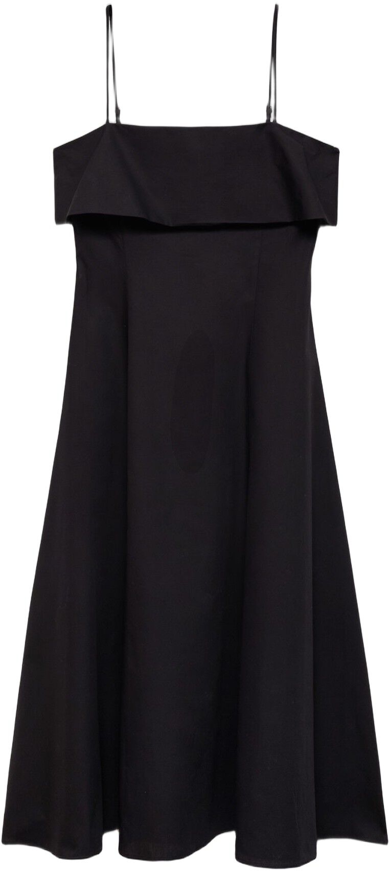 Flared dress with ruffles