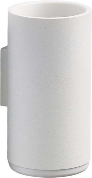 Tandbørstekrus til væg Rim 13,6 cm White