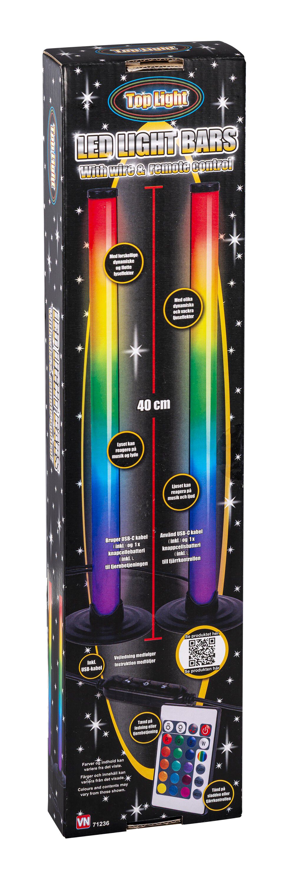 TWIN RGB NEON STICKS 40cm