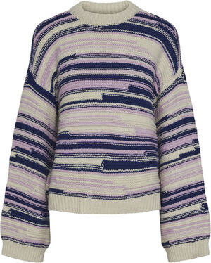 PCNUSA LS O-NECK KNIT BC