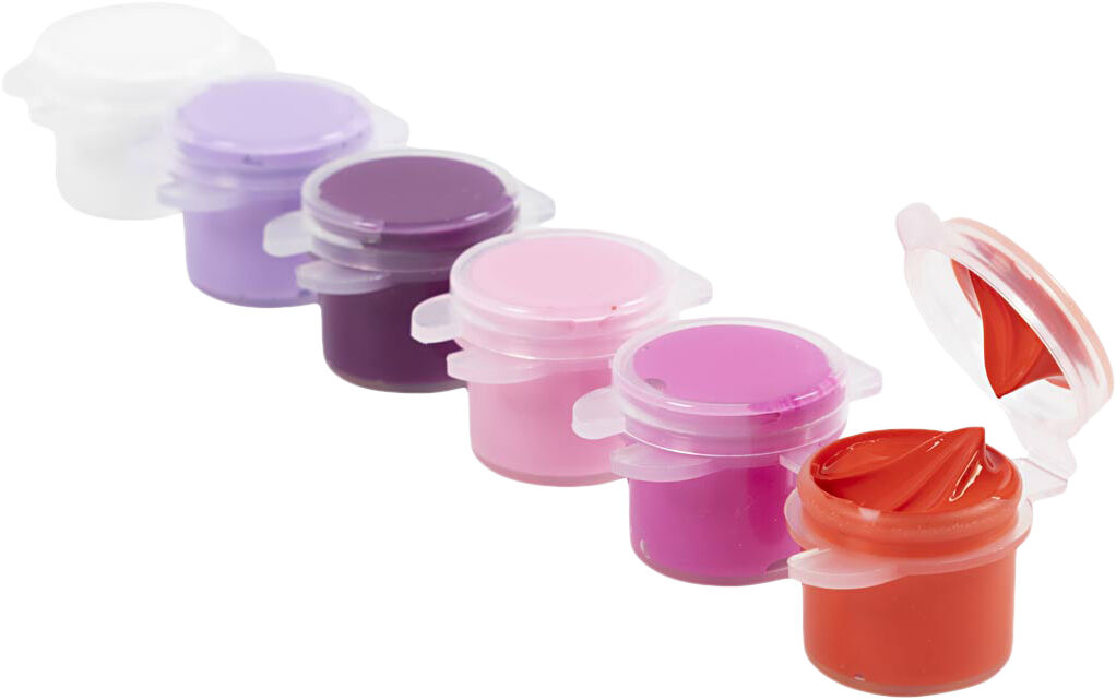 Plus Color Hobbymaling, lilla/pink harmoni, 6x5ml.