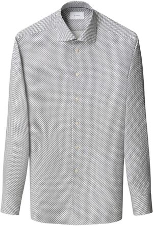 Contemporary Fit Geometric Twill Shirt