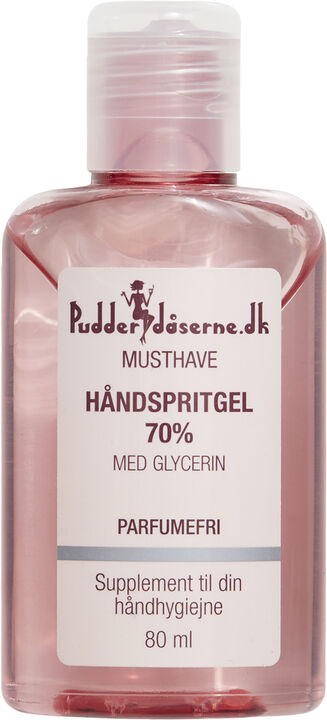 Pudderdåserne Håndsprit Gel 70% 80 ml