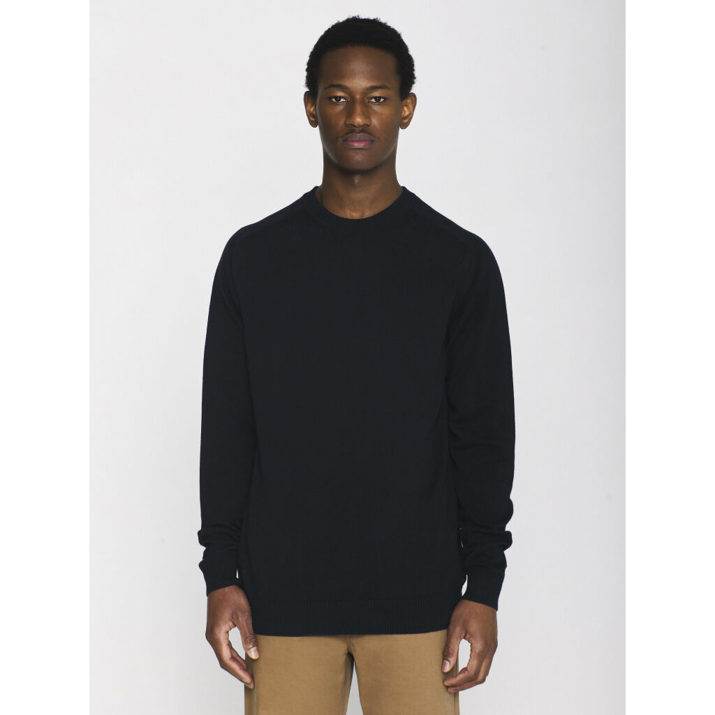 Regular merino knit crew neck - RWS