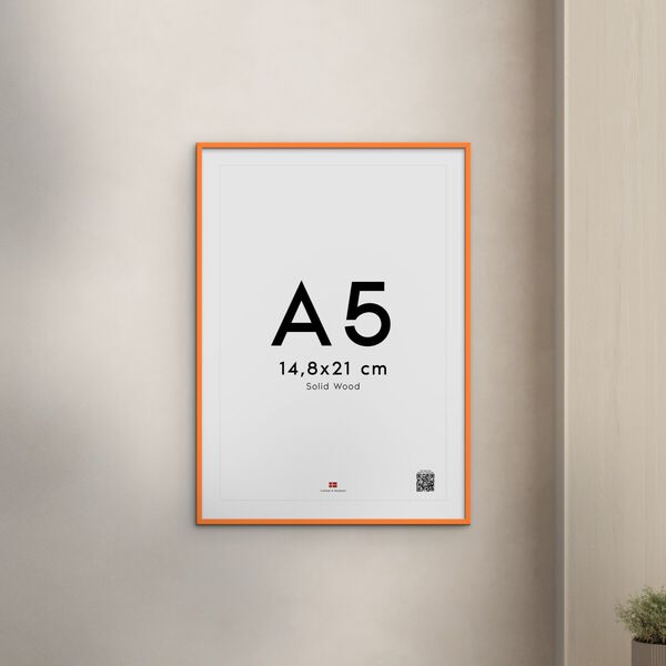 Orange Wood Frame