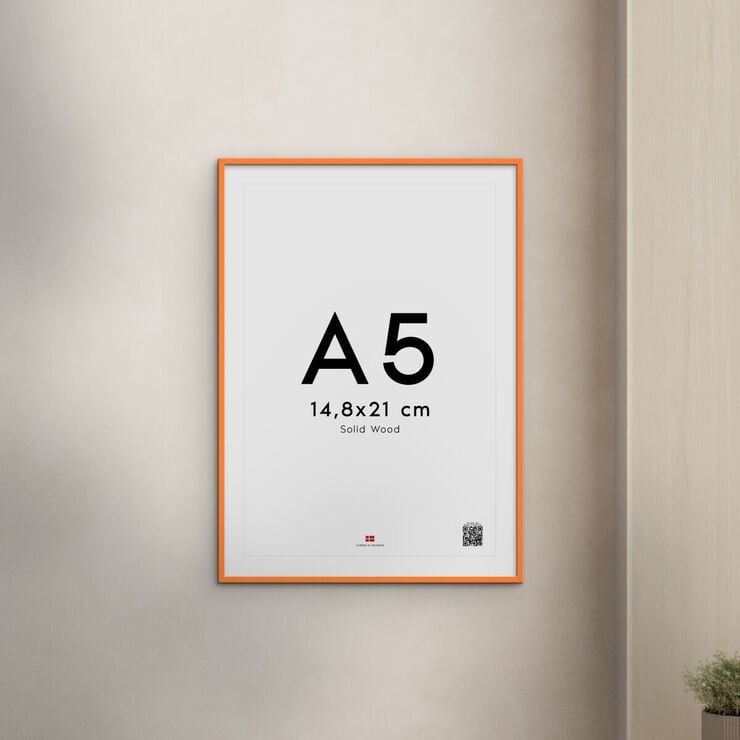 Orange Wood Frame