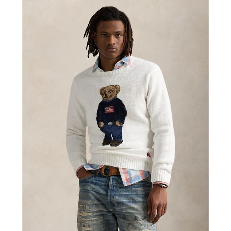 Polo Bear Linen-Cotton Sweater