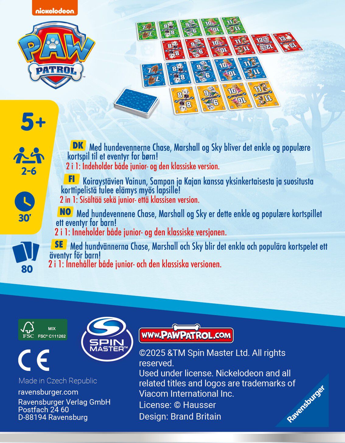 Paw Patrol Elevens SV/DK/