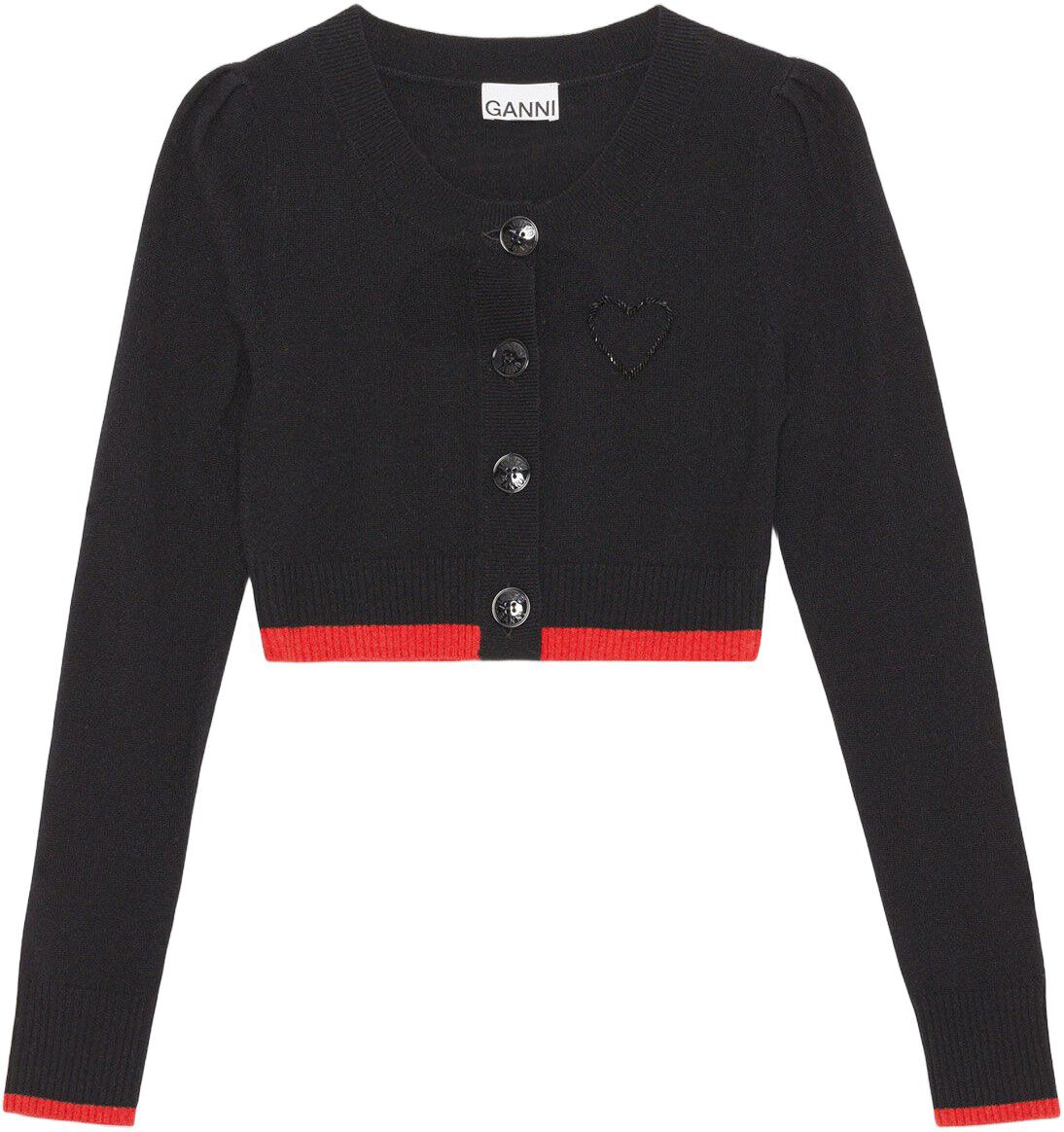 Cropped O-neck Cardigan