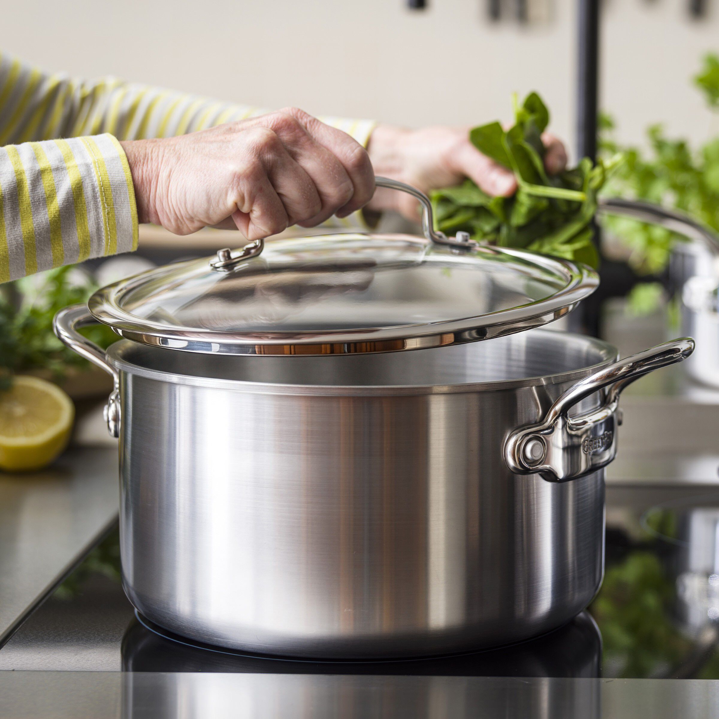 GreenPan Premiere 5PLY SS Casserole 20cm/3,1L