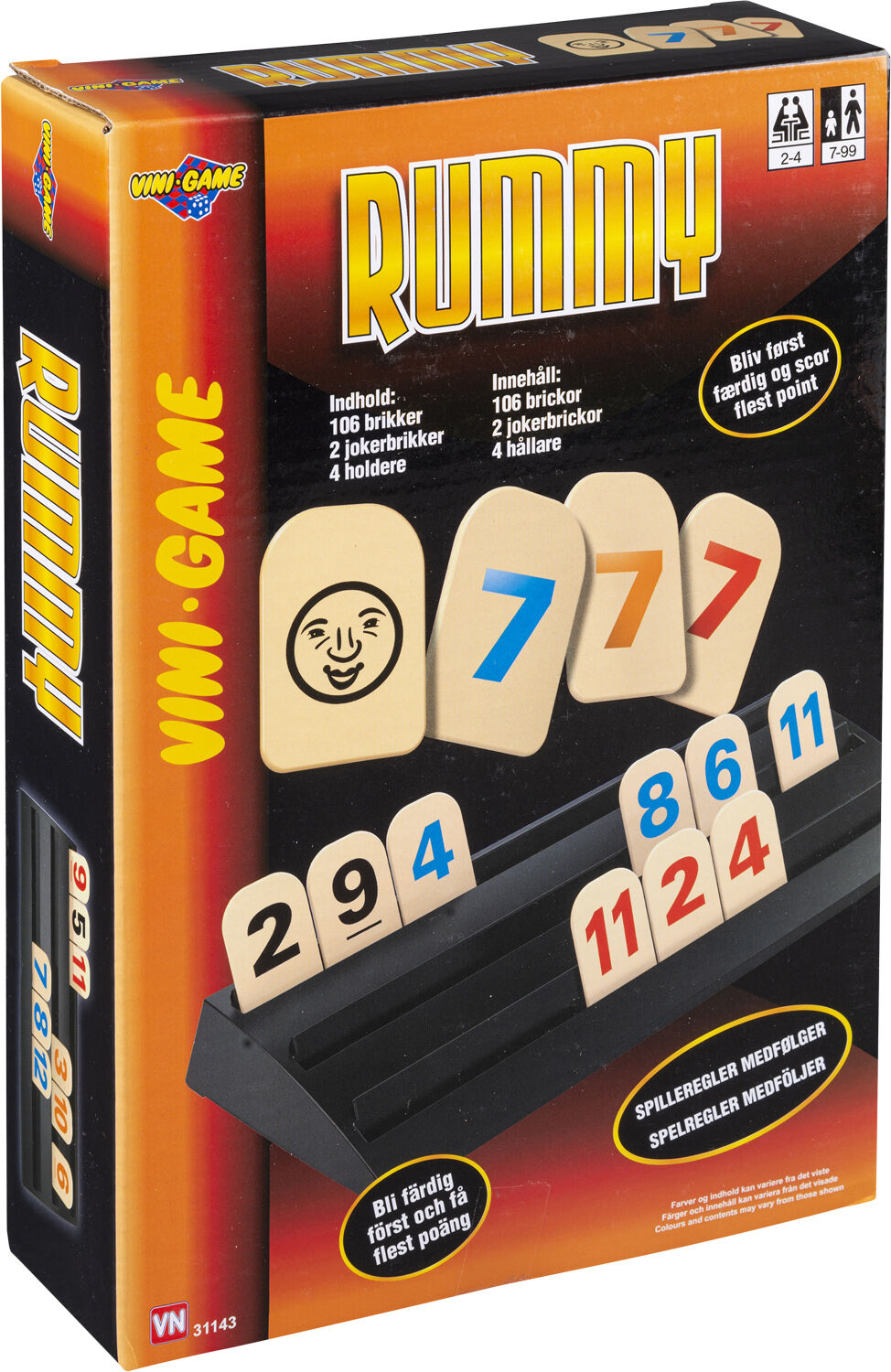 VINI RUMMY TIL 4 SPILLERE