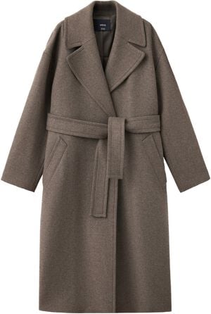 Manteco wool coat with belt