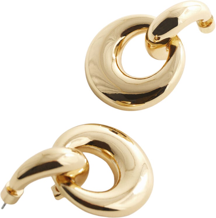 Hoop pendant earrings