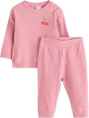 Soft set in waffled cotton with a s