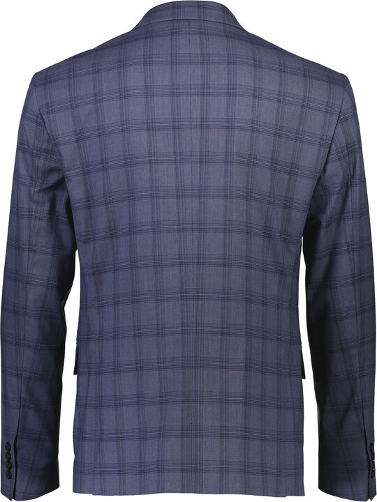 Checked stretch suit