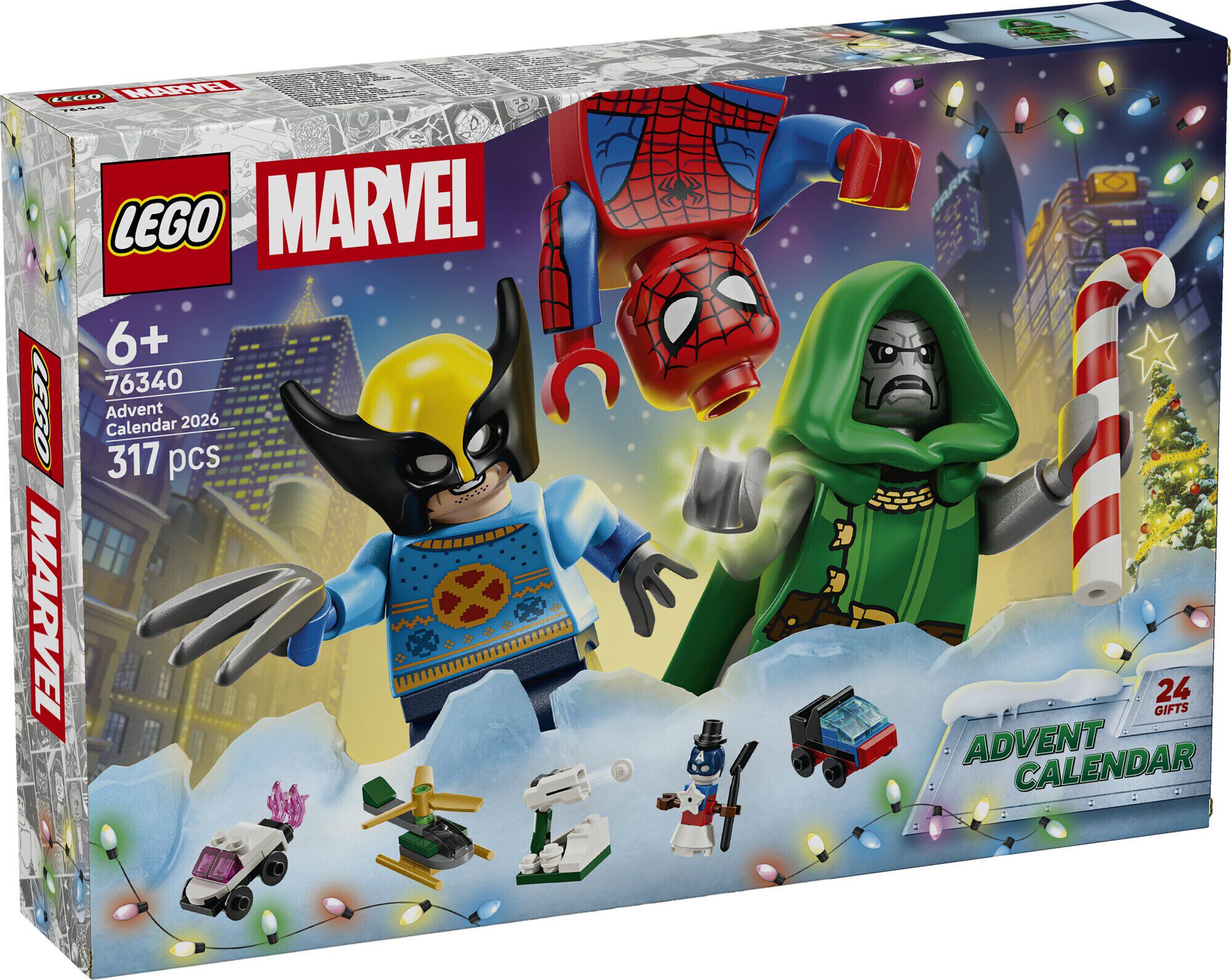 LEGO&reg; Marvel Julekalender 2026 76340