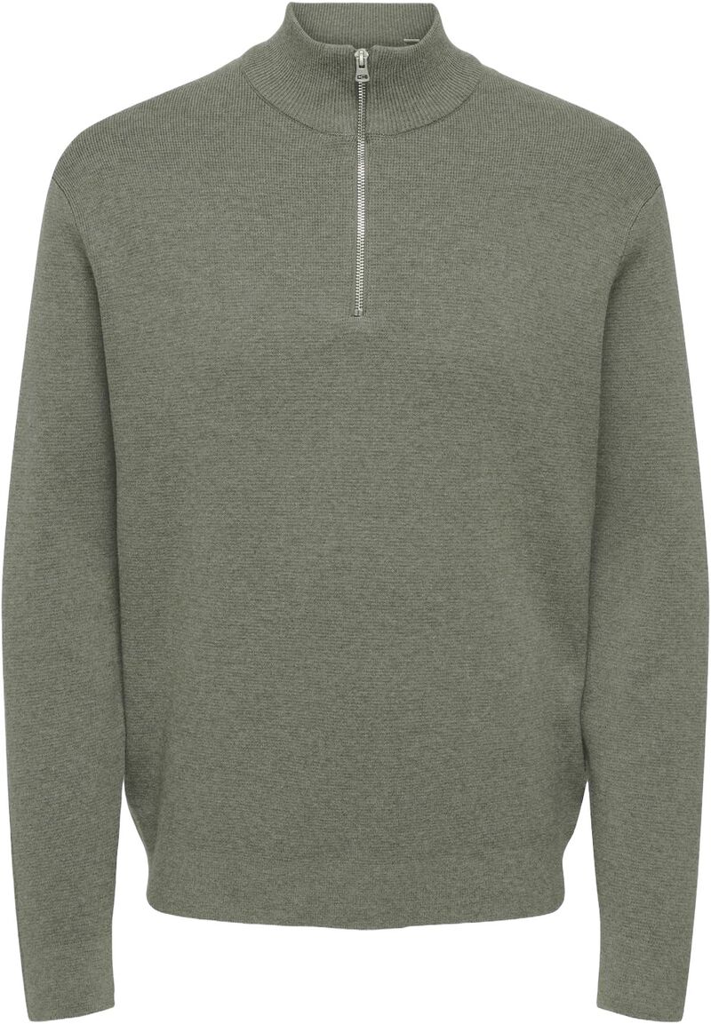 Onsting Life Reg Half Zip Knit Noos