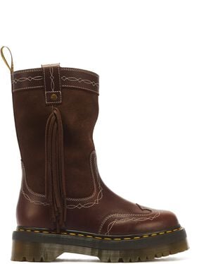 Quad Mid Dr Dark Brown Classic Pull Up+Bronx Suede