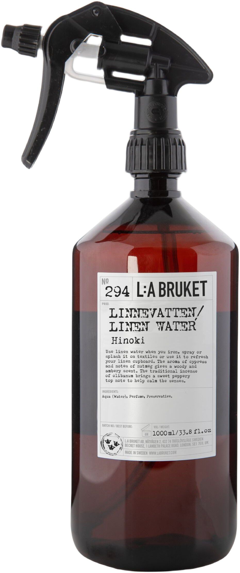 294 Linen Water Hinoki 1000 ml