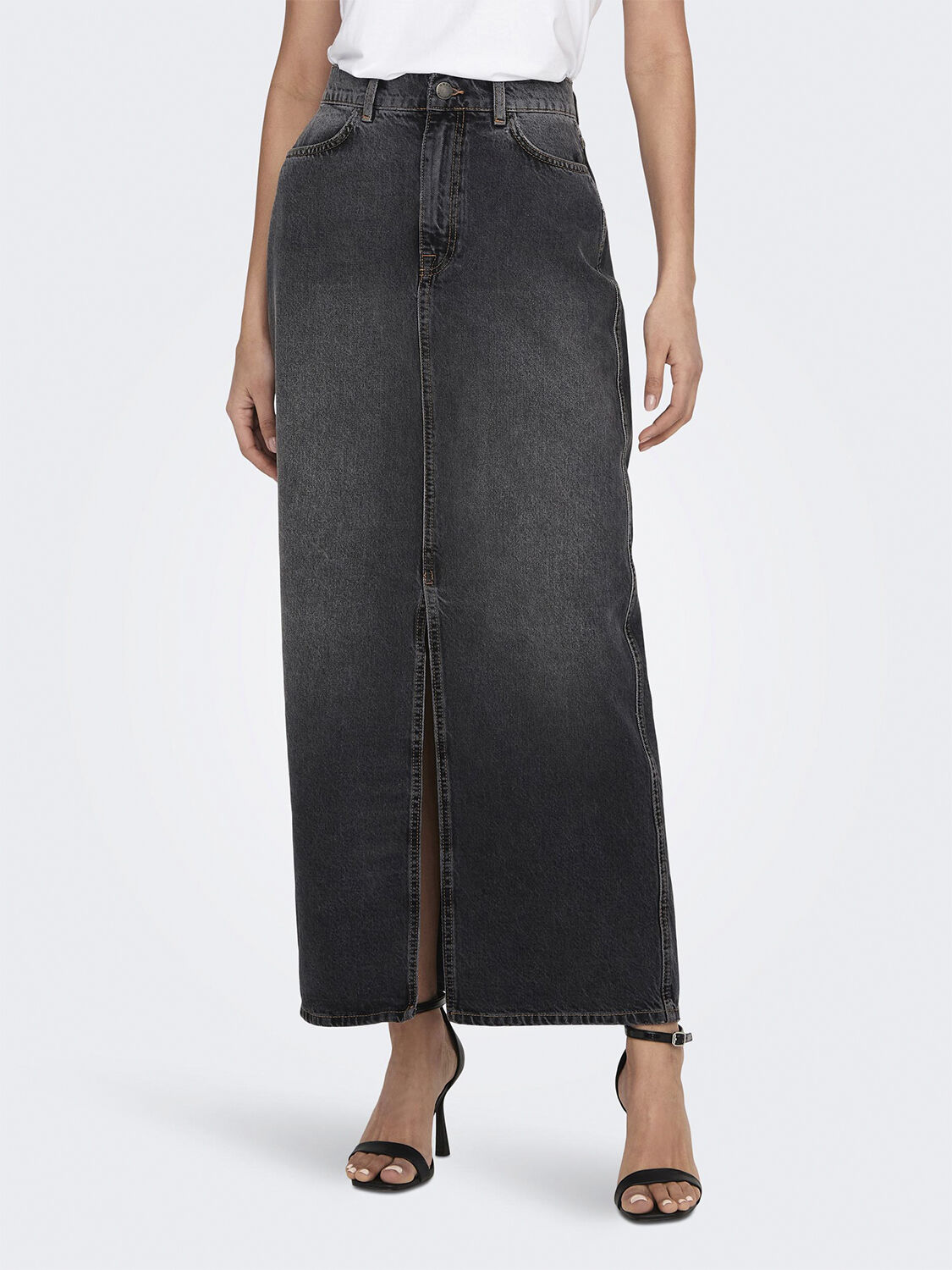 ONLCILLA LONG SLIT SKIRT DNM OS