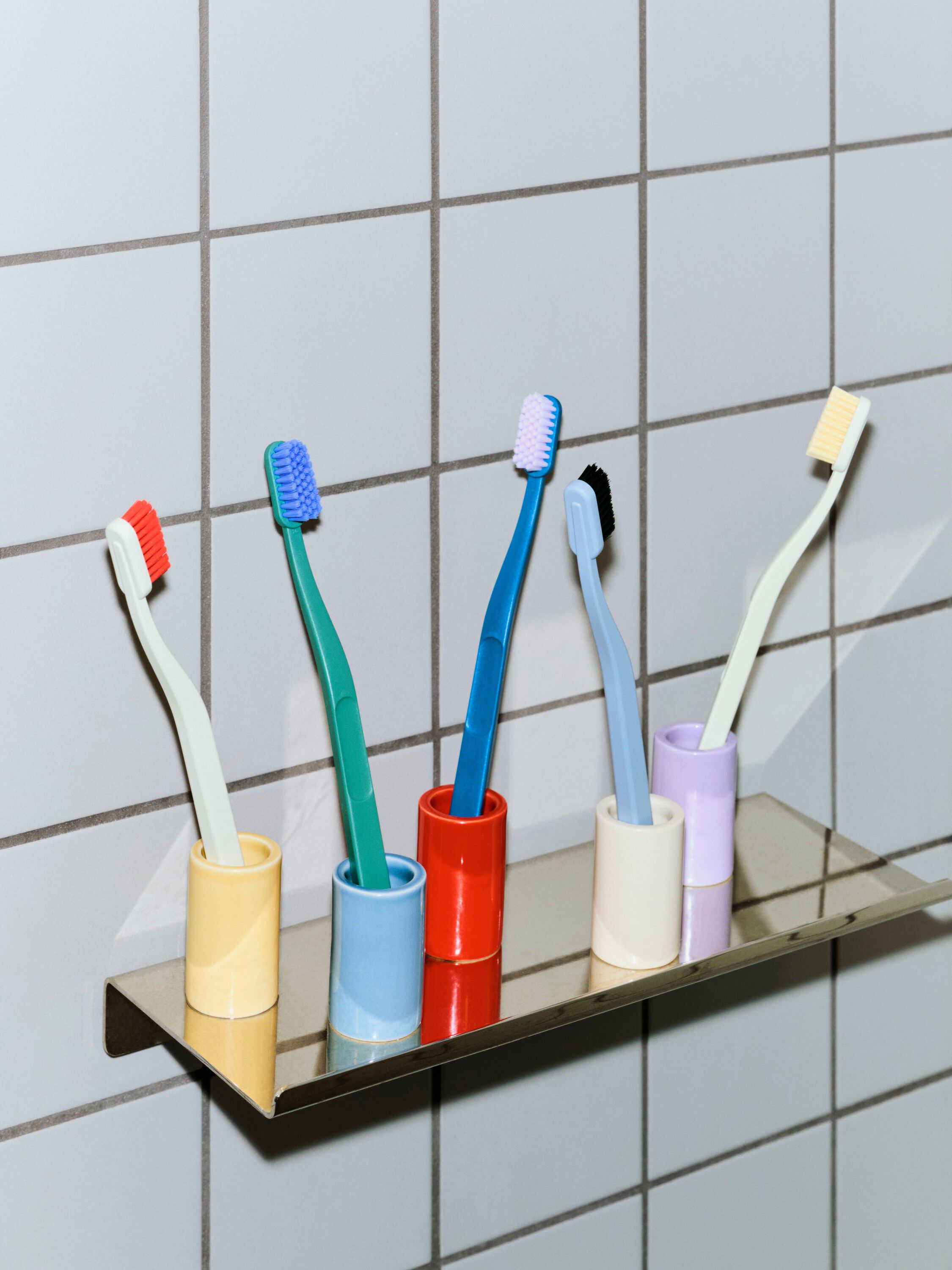 Tann Toothbrush-Off-white and light yellow