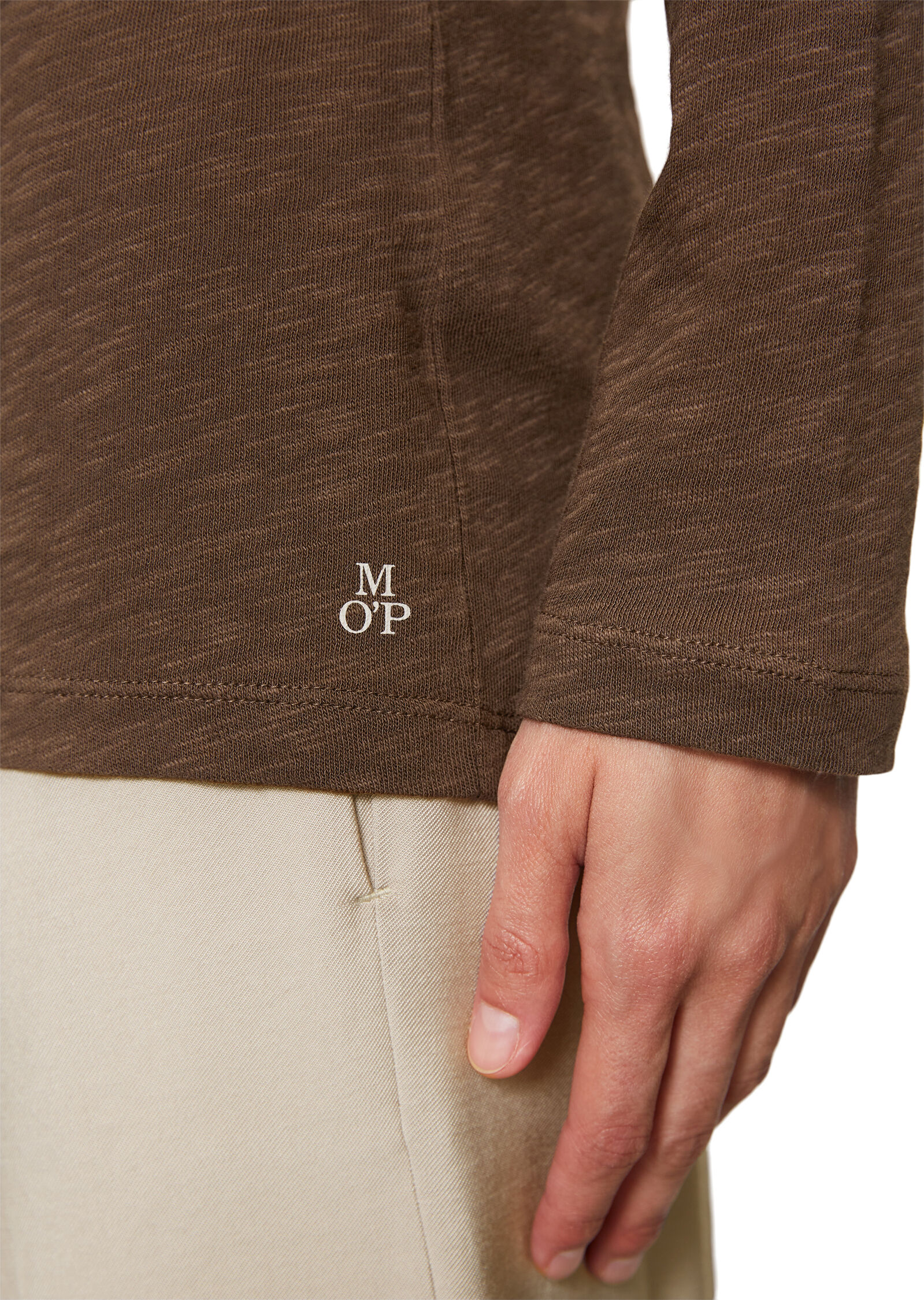 T-shirt, long sleeve, boat neck