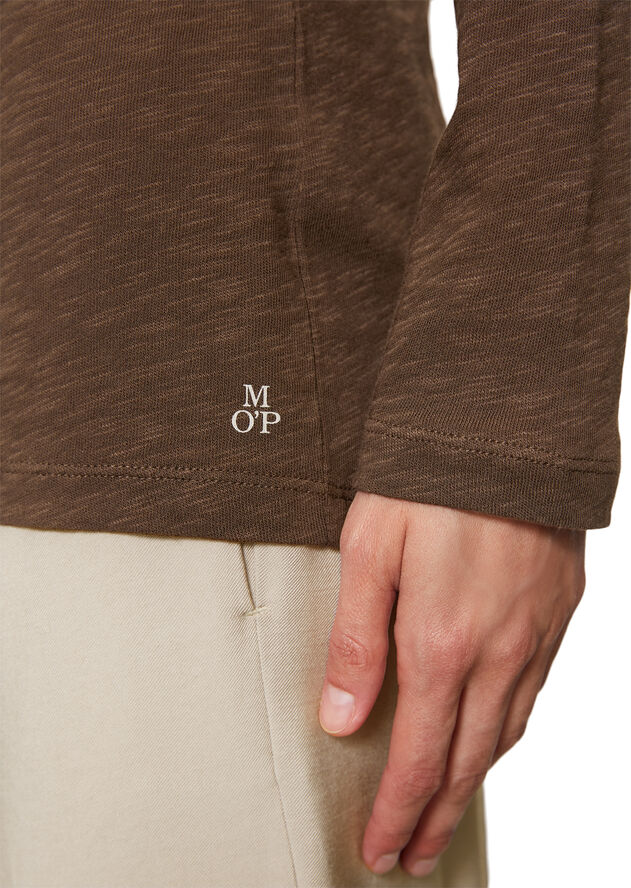 T-shirt, long sleeve, boat neck