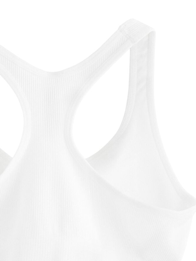 Ribbet blød bh uden sømme