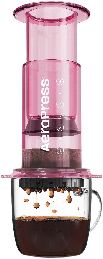 Aeropress Clear Colors Pink Coffee Press