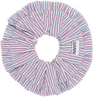 Flock Check Frill Scrunchie