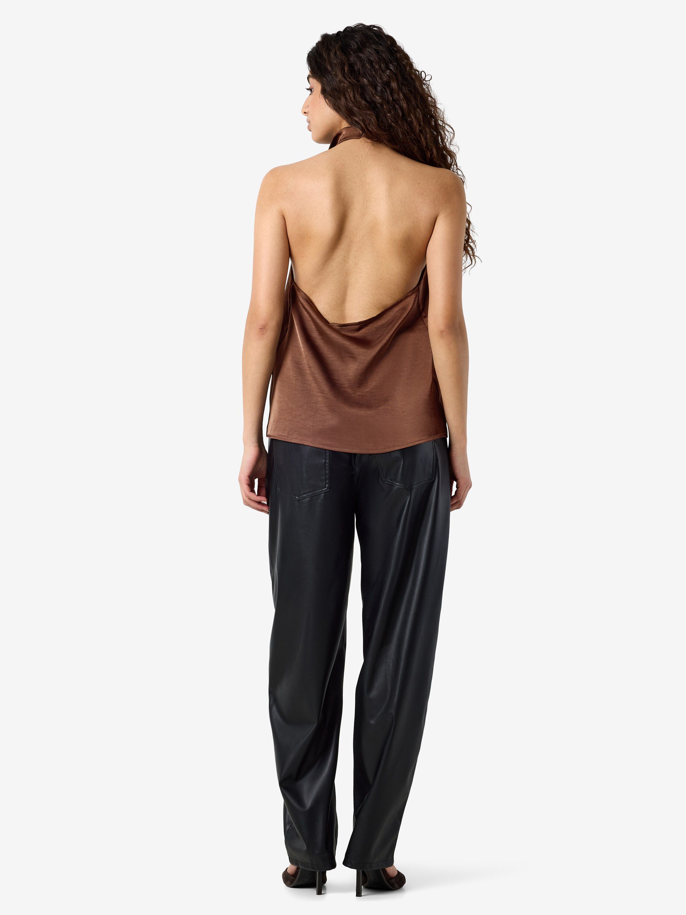 NMBRISA HIGHNECK SATIN TOP TNT/17