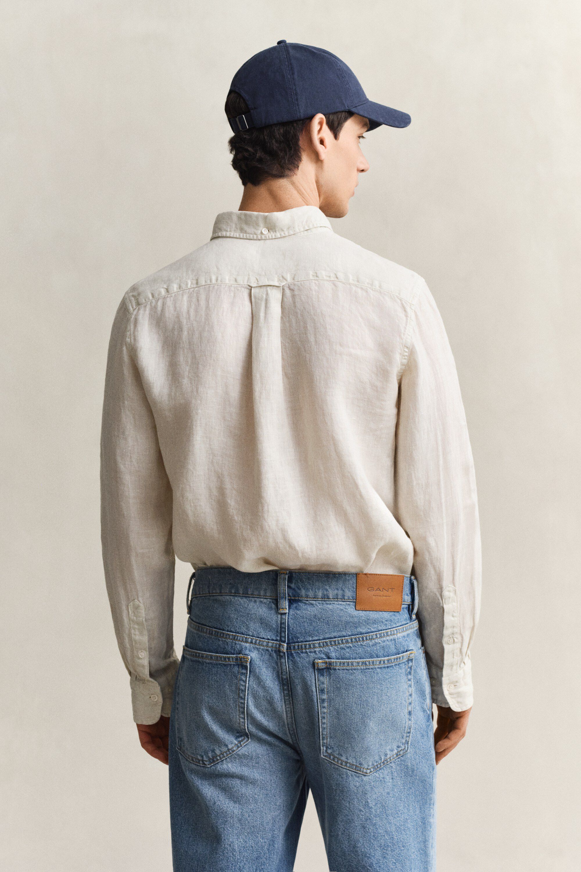 REG GMNT DYED LINEN SHIRT