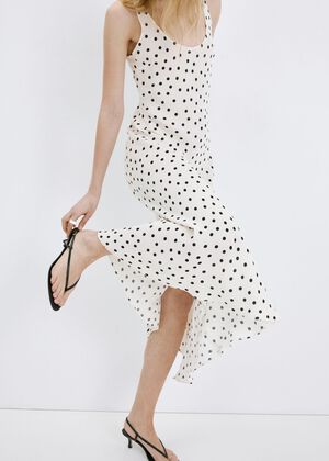 Polka dot midi dress