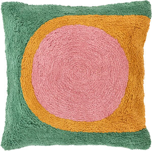 Pude Styles 45 x 45 cm Grøn/Rosa/Brun 100% Bomuld