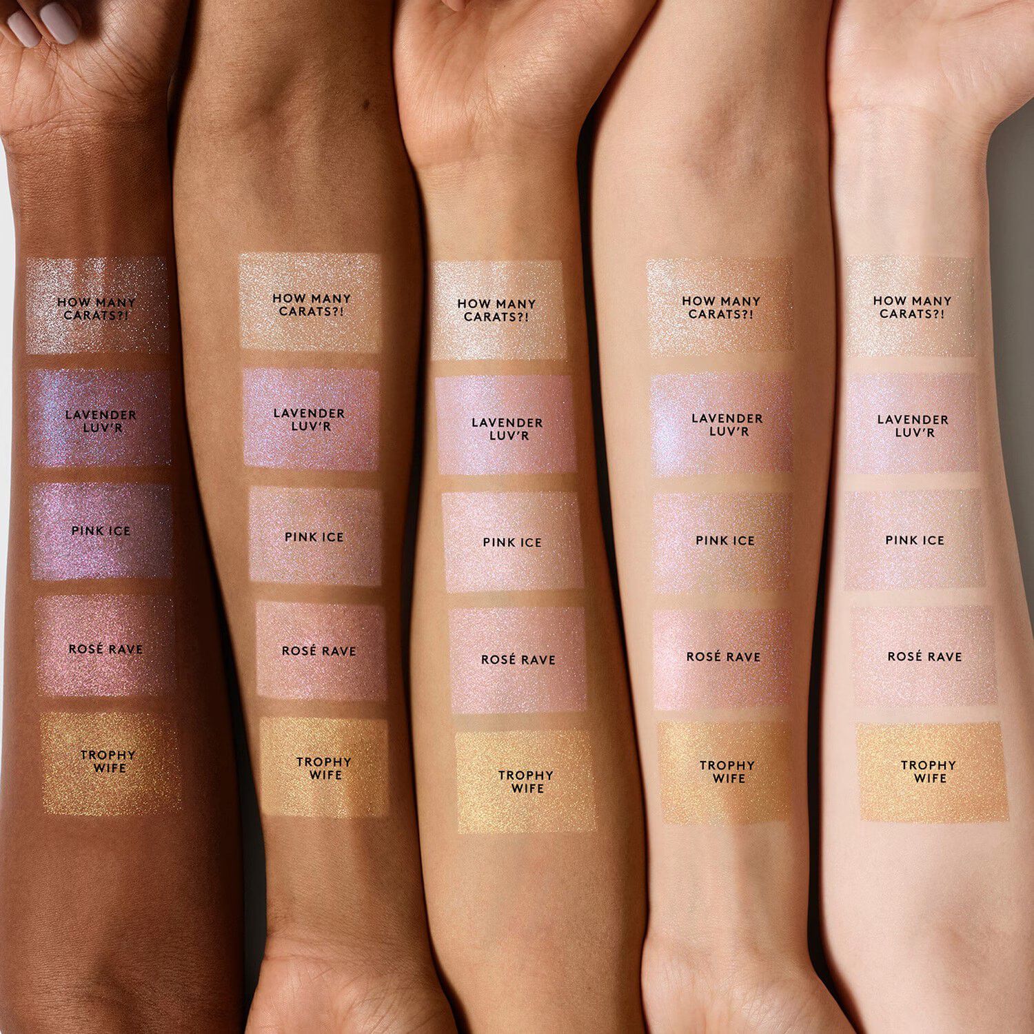 Diamond Bomb All-Over Diamond Veil - Highlighter