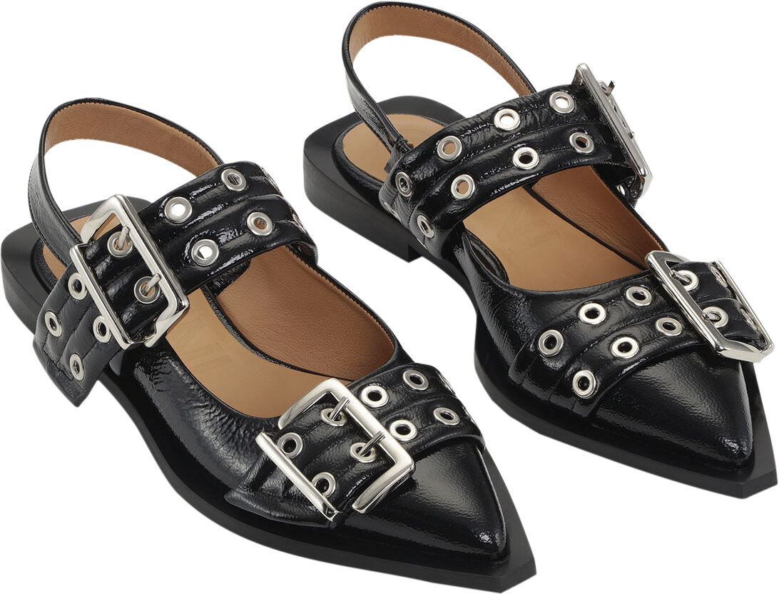 Feminine Buckle Ballerina Naplack